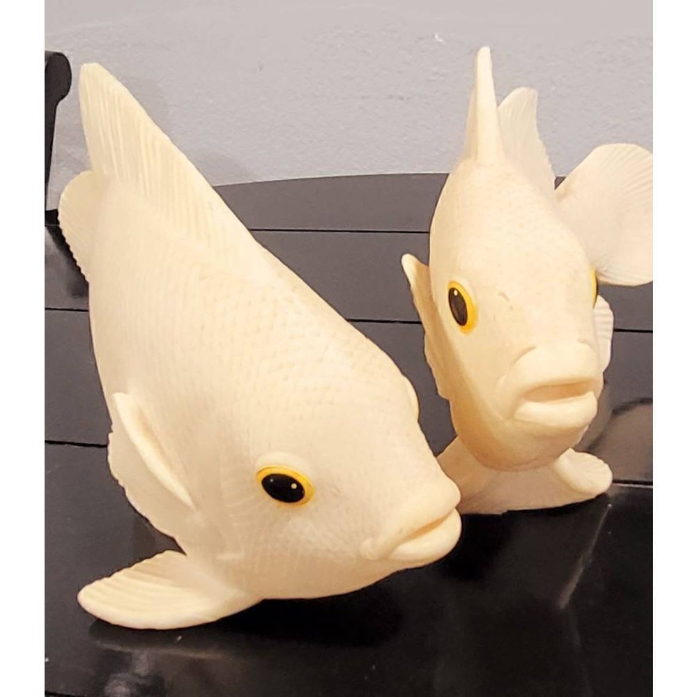 Vintage ceramic fish statues  - Picture 3 of 8